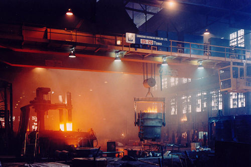 Carroponte bitrave - QDY - Henan Kuangshan Crane Co., Ltd. - per officina / per sollevamento metalli fusi