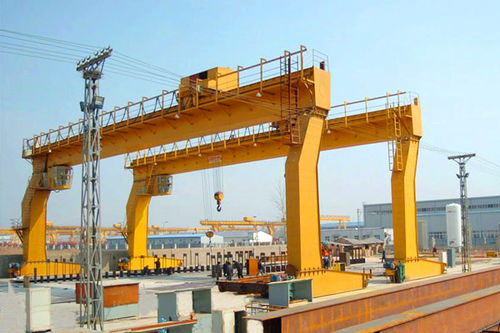Gru a cavalletto su guida di scorrimento - Henan Kuangshan Crane Co., Ltd. - per officina / per magazzino / monotrave
