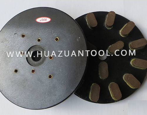 Mola di trattamento superficiale - Fujian Quanzhou Huazuan Diamond Tools Co., Ltd. - cilindrica / al diamante con legante resina / per calcestruzzo