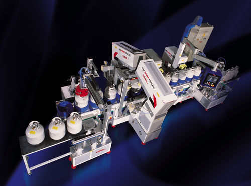 Macchina tampografica a calamaio ermetico - LIN.STA. 01.1260 - COMEC ITALIA - automatica / a 8 colori / per bombole di gas
