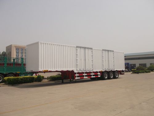 Semirimorchio per contenitore - Shandong Liangshan Huayu Group Auto Manufactory Co., Ltd. - per merce / a 3 assi / a 2 assi
