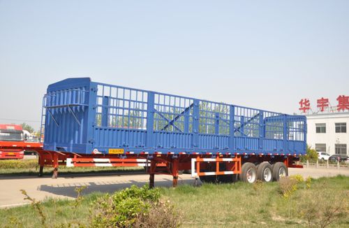 Semirimorchio per contenitore - Shandong Liangshan Huayu Group Auto Manufactory Co., Ltd. - per merce / trainato