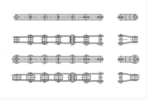 Catena di trasmissione - C2040SS - Hangzhou Qianjiang Chain Industries Company - in acciaio inossidabile / doppia / a nastro