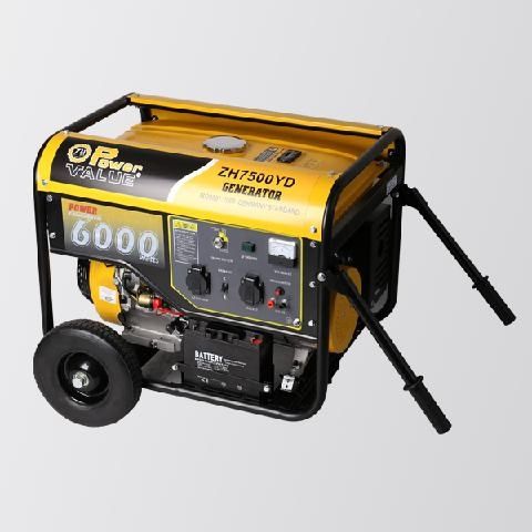 Gruppo elettrogeno a benzina - ZH7500YD - Taizhou Genour Power Machinery Co., Ltd. - monofase / 50 Hz / con raffreddamento ad aria