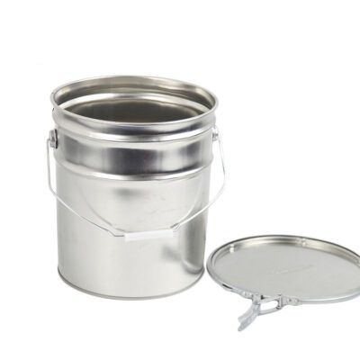 Secchio in metallo - Suzhou Fansheng Plastic Manufacture Co., Ltd. - rotondo / con coperchio / di qualità alimentare