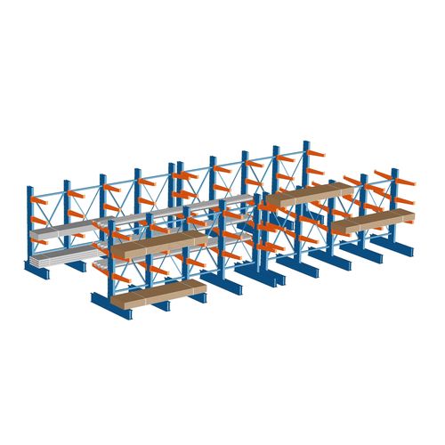 Scaffalatura cantilever - iRacking Company - per carichi pesanti / in metallo / in plastica