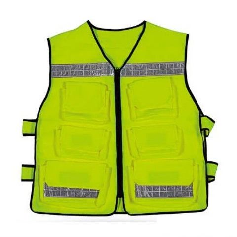 Gilet da lavoro - SV-004 - Wuhan Jackwin Industrial Co., Ltd. - per costruzione / unisex / giallo