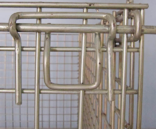 Cassetta in filo metallico - SL series - Guangdong Sunli Intelligent Logistics Equipment Co., Ltd. - di stoccaggio / pieghevole / 4 ruote