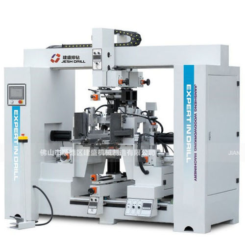 Alesatrice controllata da PLC - Z5XLB - Foshan Shunde Jiansheng Machine Manufacturing Co., Ltd. - per foratura / per legno / con alimentatore automatico