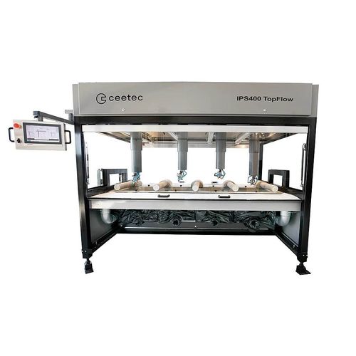 Cabina di verniciatura chiusa - IPS400 TopFlow - Ceetec A/S - per l'industria del legno / automatica