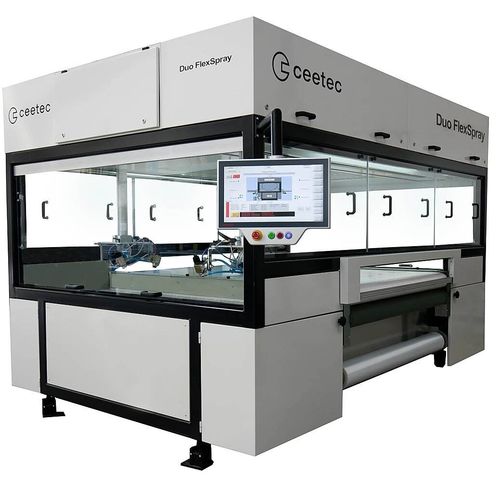 Cabina di verniciatura chiusa - DuoFlexSpray - Ceetec A/S - per l'industria del legno / a filtro / automatica
