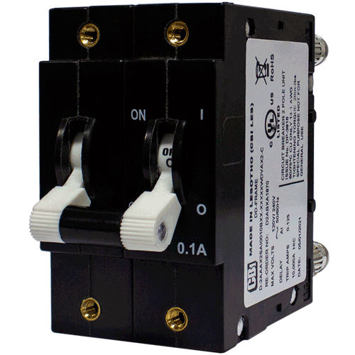 Interruttore automatico idraulico-magnetico - D2P series - CBI-electric: low voltage - AC / bipolare / a riarmo manuale