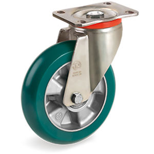 Ruota girevole - 62ER series - Tellure Rôta - con piastra girevole / con profilo ergonomico / per carrello