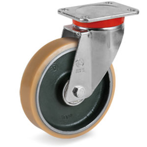 Ruota girevole - 63AC series - Tellure Rôta - con piastra girevole / industriale / per carrello