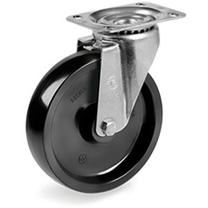Ruota girevole - 67 series - Tellure Rôta - con piastra girevole / per applicazioni ad alta temperatura / per movimentazione