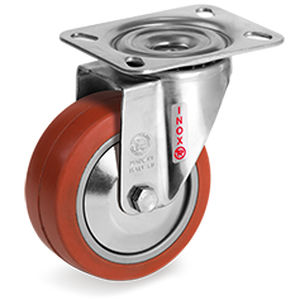 Ruota con fascia - 72GS series - Tellure Rôta - in acciaio inossidabile / per movimentazione / resistente al calore