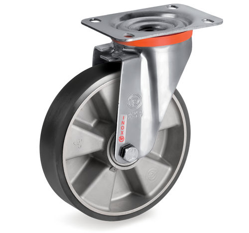 Ruota antistatica - 65ESD series - Tellure Rôta - con fascia / in alluminio / 90 shore A
