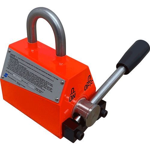 Magnete permanente di sollevamento a commutazione manuale - NEO series - Industrial Magnetics - per carico ferroso piatto o cilindrico / in neodimio / resistente alle alte temperature