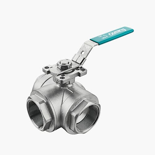 Valvola a sfera - Zhejiang Ouming Fluid Casting Industry Co., Ltd. - a leva / di regolazione / filettata