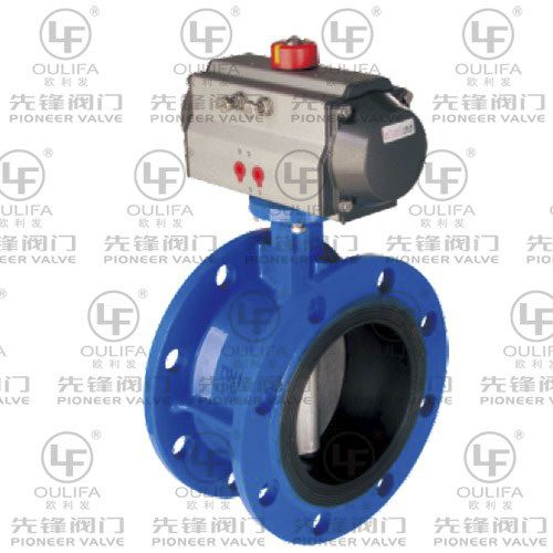 Valvola a farfalla - D641X - Wenzhou Pioneer Valve Co., Ltd. - pneumatica / a regolazione di portata / per acque reflue