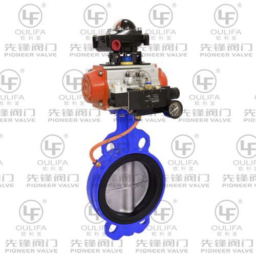 Valvola a farfalla - CD671X - Wenzhou Pioneer Valve Co., Ltd. - pneumatica / per controllo di flusso / per fango