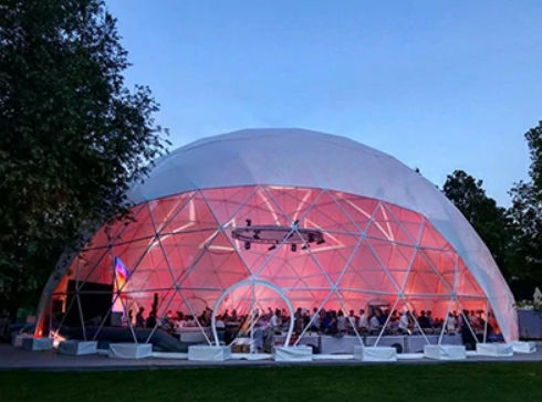 Tendone commerciale - Geodesic  - Guangzhou Yijin Aluminium Co., Ltd. - mobile / multifunzione / smontabile