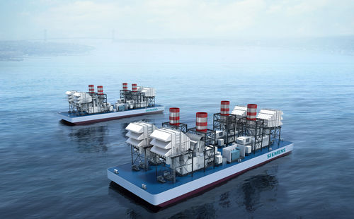 Centrale elettrica a girante - Siemens Energy - Power and heat generation - galleggiante