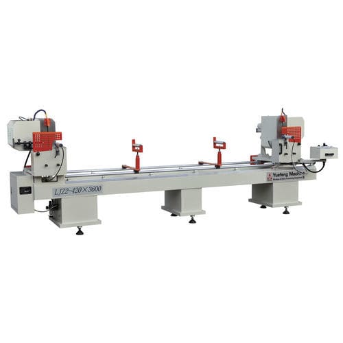 Segatrice troncatrice doppia - LJZ2-420×3600 - JINAN YUEFENG MACHINERY CO., LTD. - circolare / per alluminio / per PVC