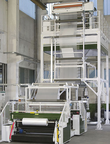Linea di estrusione film soffiato - MONOSTRATO - MACCHI - per termoplastici / per film alimentari