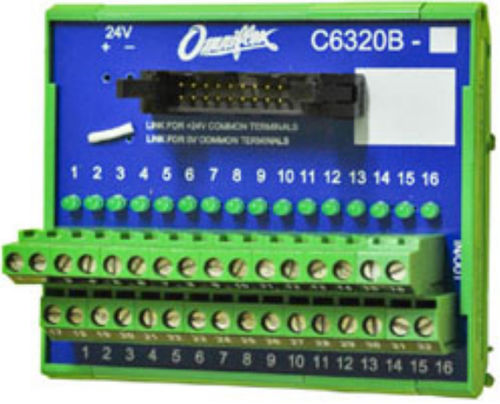 Morsetto componibile su guida DIN - C6320B-1 - Omniflex - con connessione a vite / per relè / in materia plastica