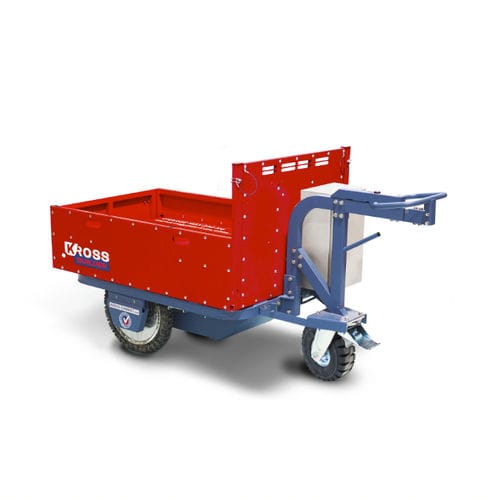 Rimorchio ad assi girevoli - Kross Builder - K-RYOLE - a pianale / con cassone ribaltabile / per trasporto e posa di cavi