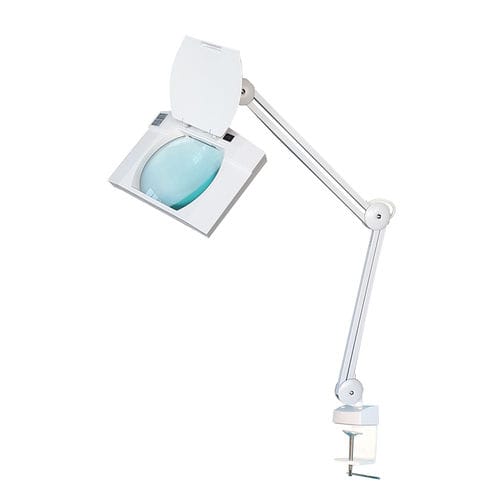 Lente di ingrandimento con lampada a LED - LC56LED  - Nuova Asav - su braccio articolato / da banco / di controllo qualità