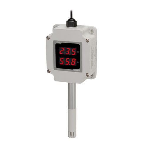 Sensore di temperatura e di umidità a parete - THD series - Autonics - installato su condotto / digitale / compatto