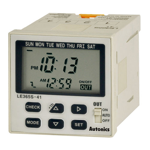 Temporizzatore digitale - LE365S-41 series - Autonics - multifunzione / montato su pannello / su guida DIN