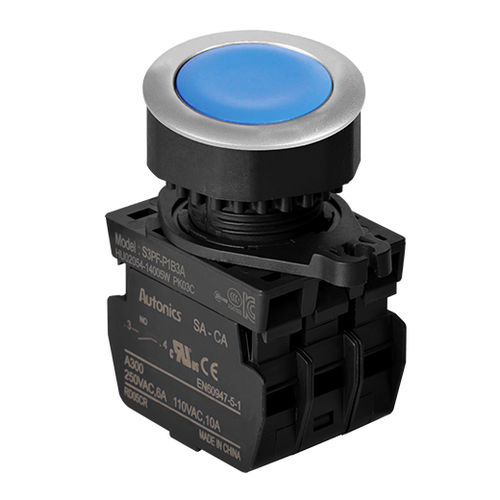 Pulsante a fungo - S3PF series - Autonics - IP65 / per montaggio a filo