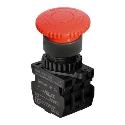 Pulsante a fungo - S2ER series - Autonics - di arresto di emergenza / IP65