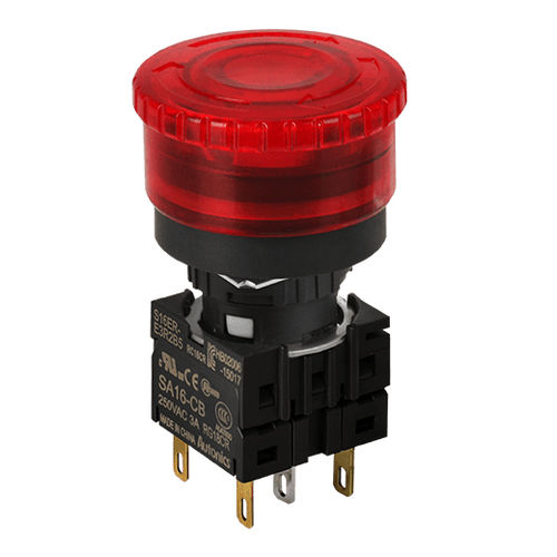 Interruttore installato su pannelli - S16ER series - Autonics - luminoso / non luminoso / di arresto di emergenza