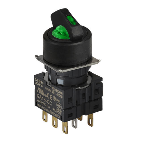Interruttore di selezione - S16SR   - Autonics - rettangolare / compatto / rotondo