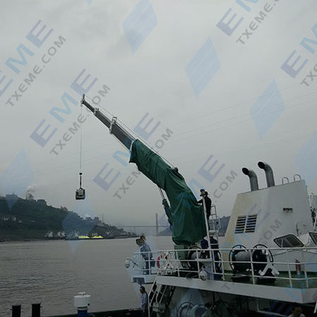 Gru su piattaforma - TaiXing Expansion Marine Equipment Company - con braccio / telescopica / per applicazioni marine
