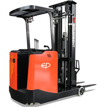 Carrello elevatore retrattile elettrico - CQD15S - EP Equipment - con conducente in piedi / per magazzino / per corsie strette