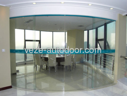 Sistema di porte scorrevole circolare - VZ-C - Ningbo VEZE Automatic Door Co., Ltd. - in alluminio / per interno / automatico