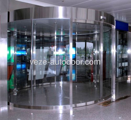 Sistema di porte scorrevole circolare - Ningbo VEZE Automatic Door Co., Ltd. - in alluminio / per interno / automatico