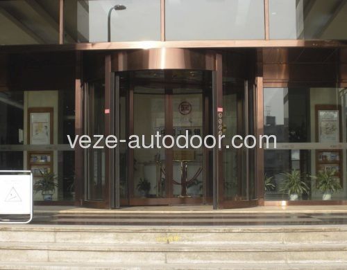 Porta girevole - Ningbo VEZE Automatic Door Co., Ltd. - in acciaio inossidabile / per interno / di sicurezza