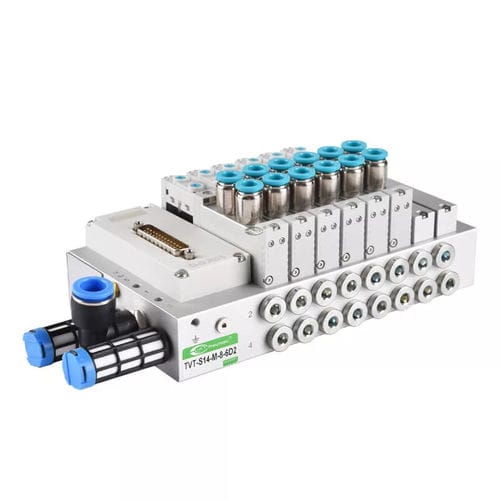 Distributore pneumatico manifold - TVT-S14-M-8-6D2 - Ningbo VPC Pneumatic Co., Ltd. - a cassetto / azionato tramite solenoide / a comando assistito