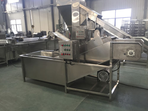 Raffreddatore con trasportatore a nastro - DCJ-S - SHAOXING WALLEY FOOD MACHINERY CO., LTD. - d'acqua / per frutta e verdura / per frutti di mare