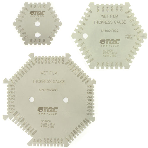 Misuratore di spessore di fogli umidi - SP4000 series  - TQC Sheen BV - fisso / esagonale / in acciaio inossidabile
