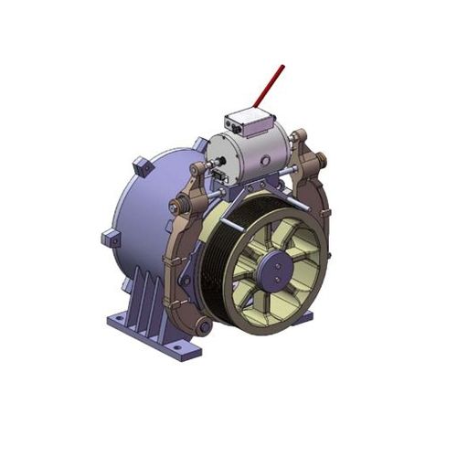 Motore sincrono - WJ340 series - Ningbo Xinda Group Co., Ltd. - a 3 fasi / 400 V / con freno DC