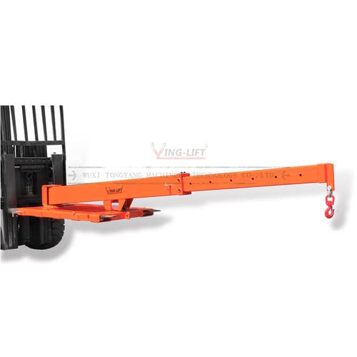 Gru a bandiera per carrello elevatore - YLC01 - Wuxi Tongyang Machinery Technology Co., Ltd. - 360° / telescopica / girevole