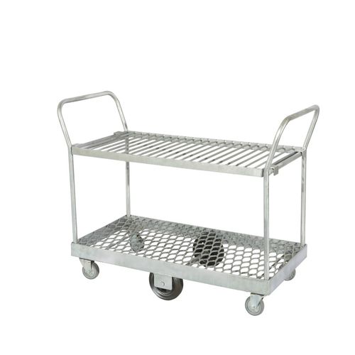 Carrello di carico - Changzhou Yueyang Machinery Co., Ltd. - in acciaio galvanizzato / 2 livelli / a piattaforma