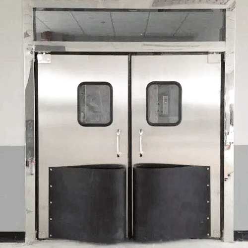 Porta battente - YUOU (LUOYANG) DOORS AND WINDOWS TECHNOLOGY CO., LTD. - in acciaio inossidabile / in gomma / industriale